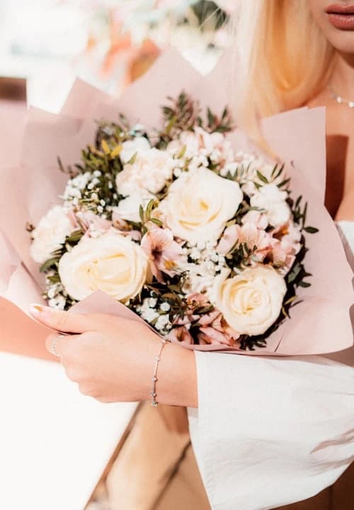 Peach Rose Bouquet